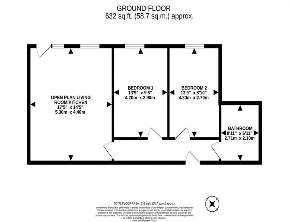 Floorplan for Ashley Court, Chapelfields, Frodsham