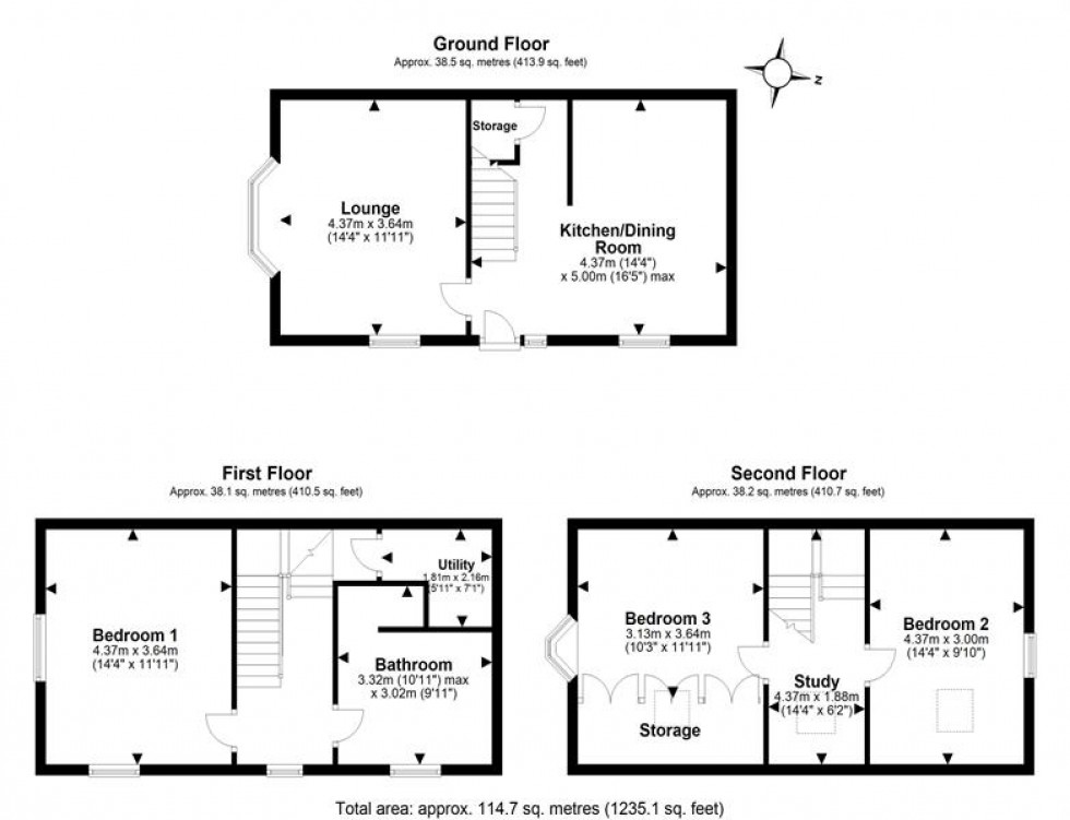 Floorplan for High Street, Frodsham