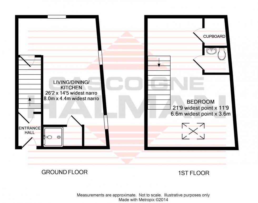 Floorplan for Buxton Road, Whaley Bridge, High Peak