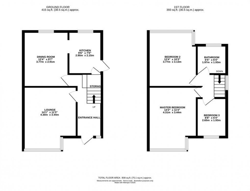 Floorplan for Maple Avenue, Macclesfield
