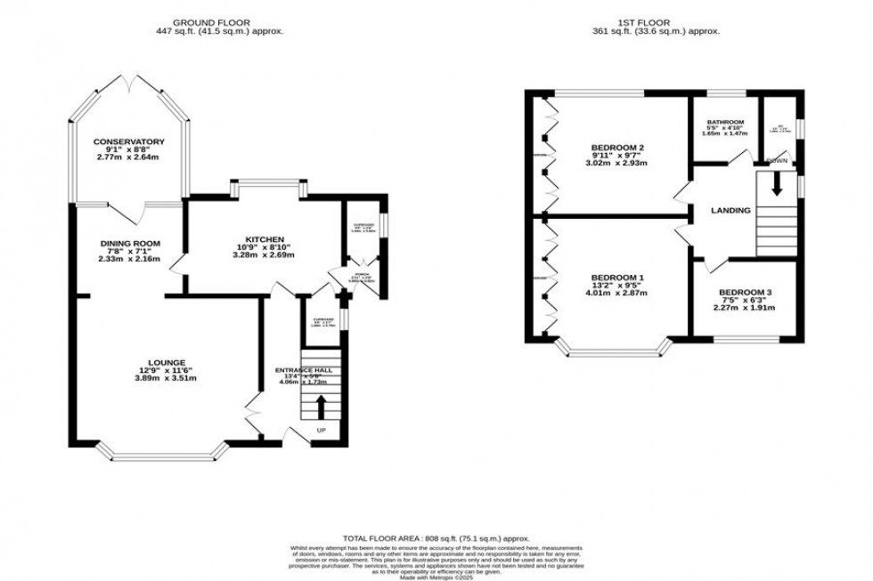 Floorplan for Coppice Road, Poynton