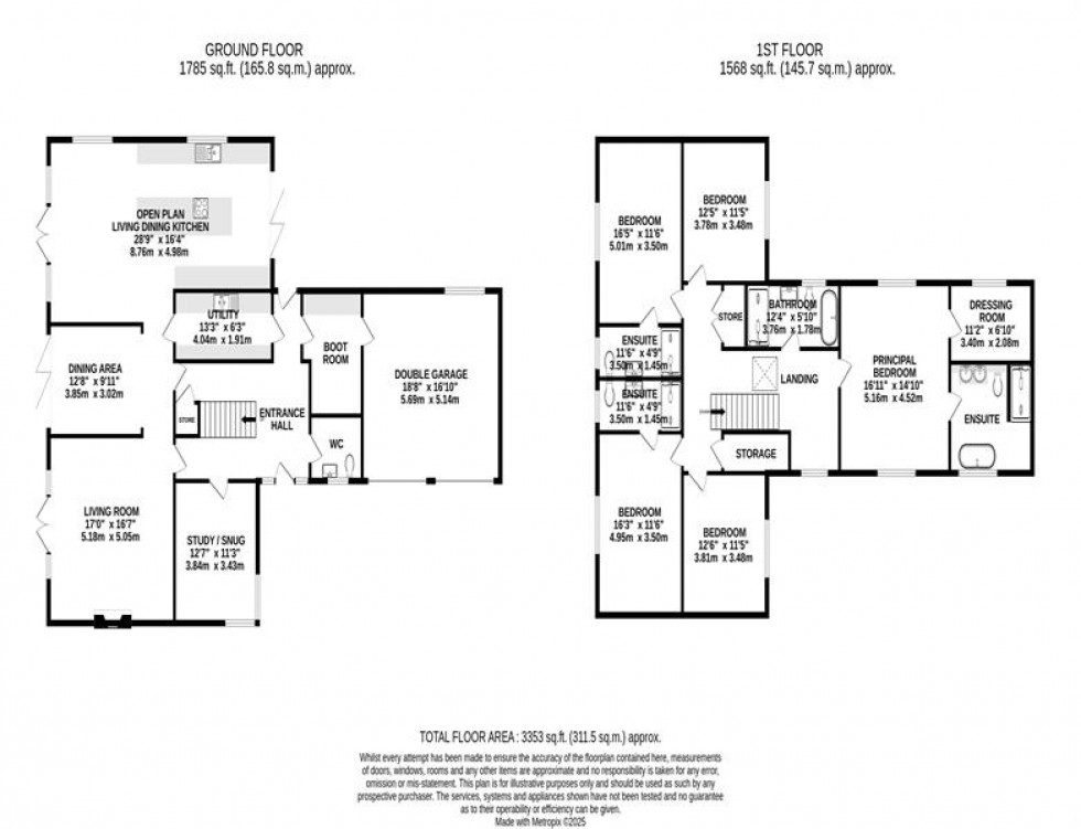 Floorplan for Lacey Grove, Wilmslow