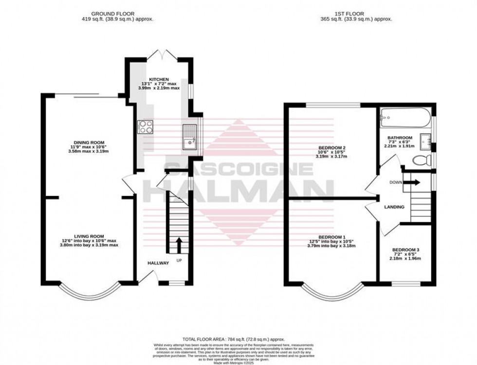 Floorplan for Cranleigh Drive, Cheadle