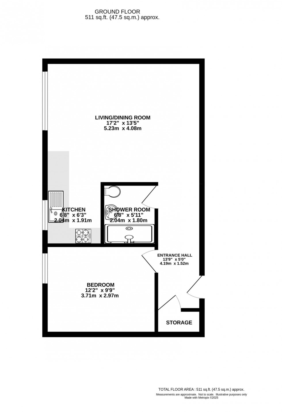 Floorplan for Hackness Road, Chorlton