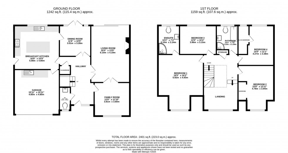 Floorplan for Corner Croft, Wilmslow