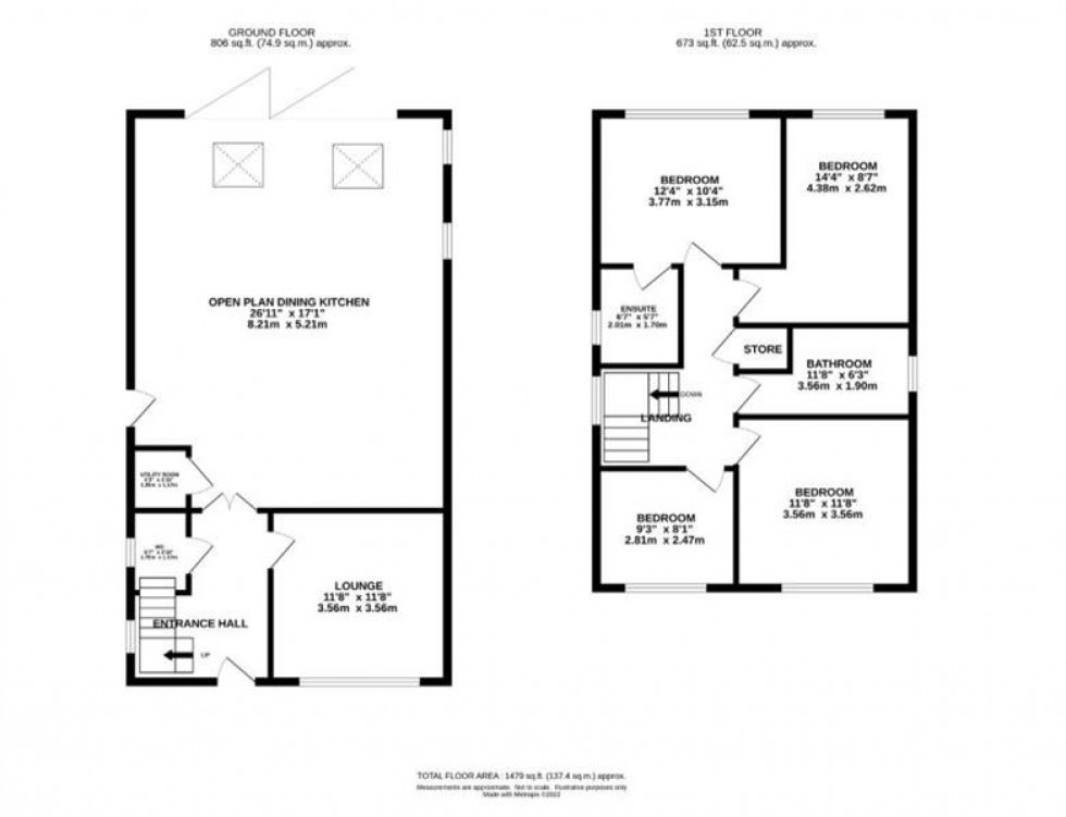 Floorplan for Bramhall Lane South, Bramhall