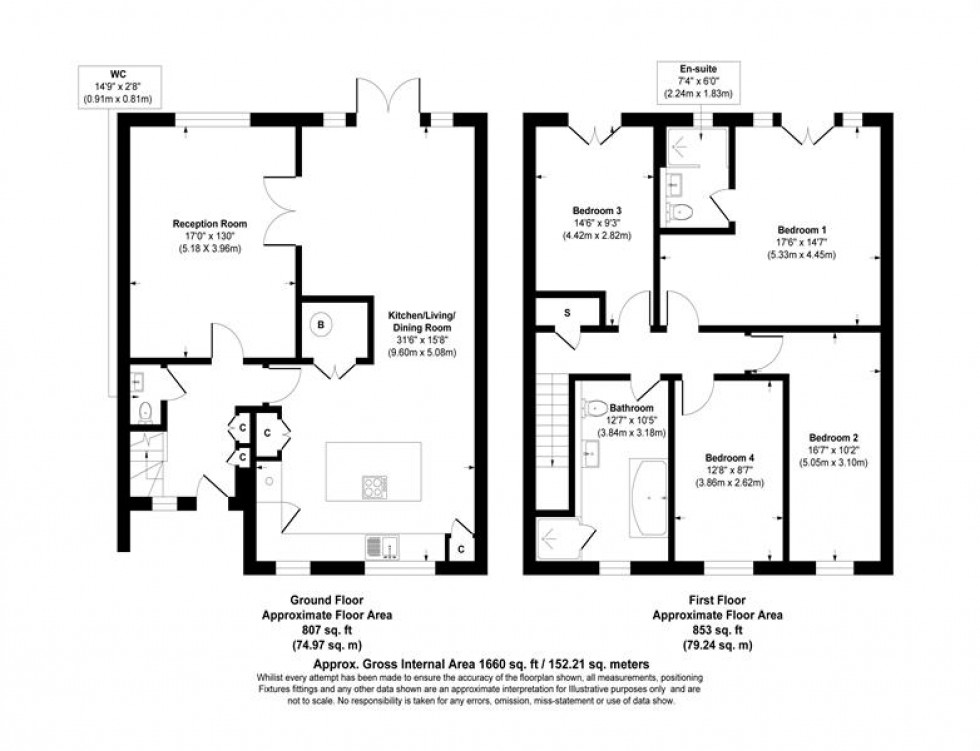 Floorplan for Copper Beeches, West Lane, High Legh, Knutsford
