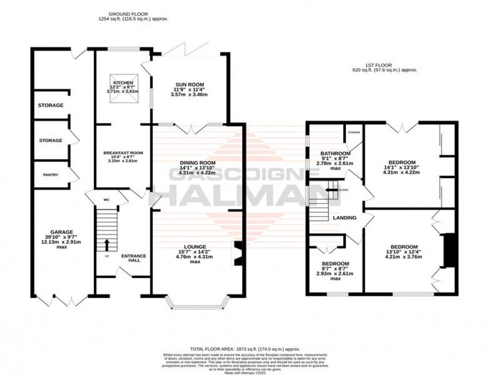 Floorplan for Washway Road, Sale