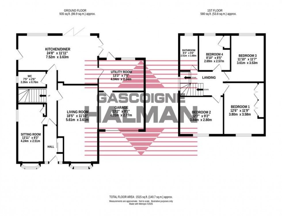Floorplan for Copperfield Road, Cheadle Hulme