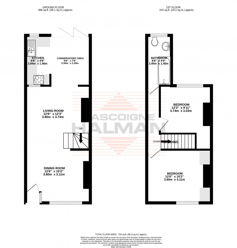 Floorplan for Edward Street, Sale