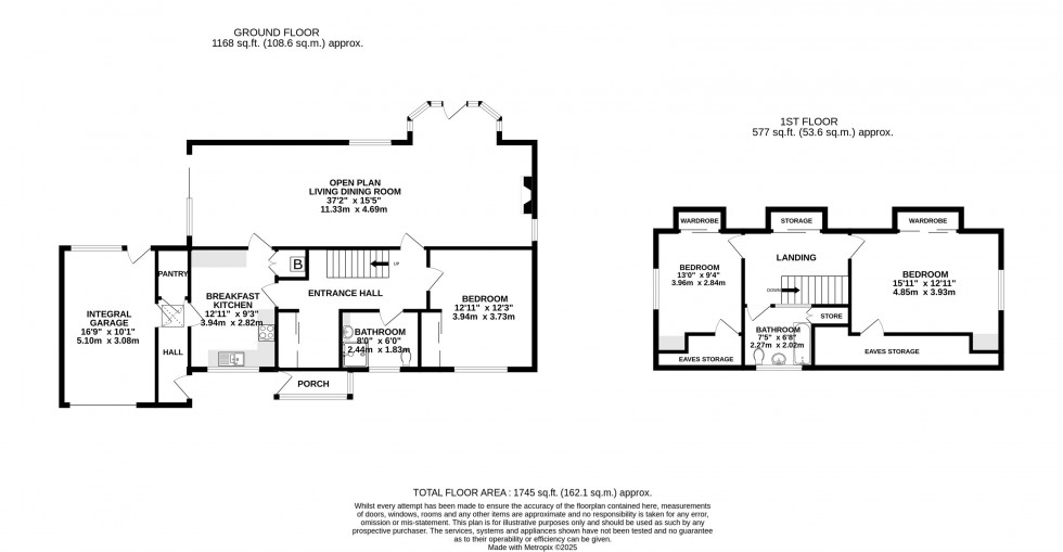 Floorplan for Thorngrove Drive, Wilmslow