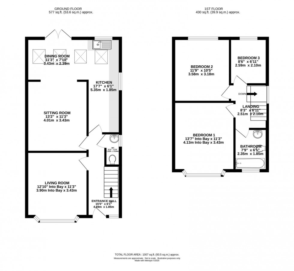 Floorplan for Heathside Road, Withington