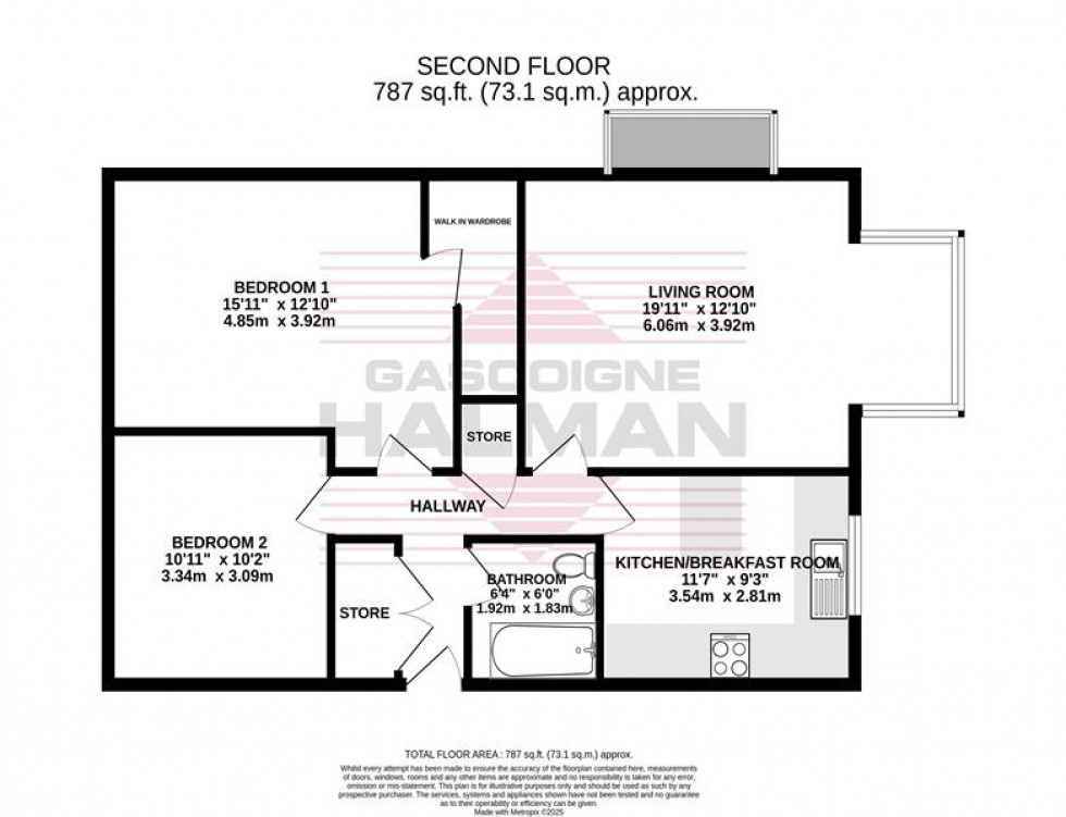 Floorplan for South View Gardens, Schools Hill, Cheadle