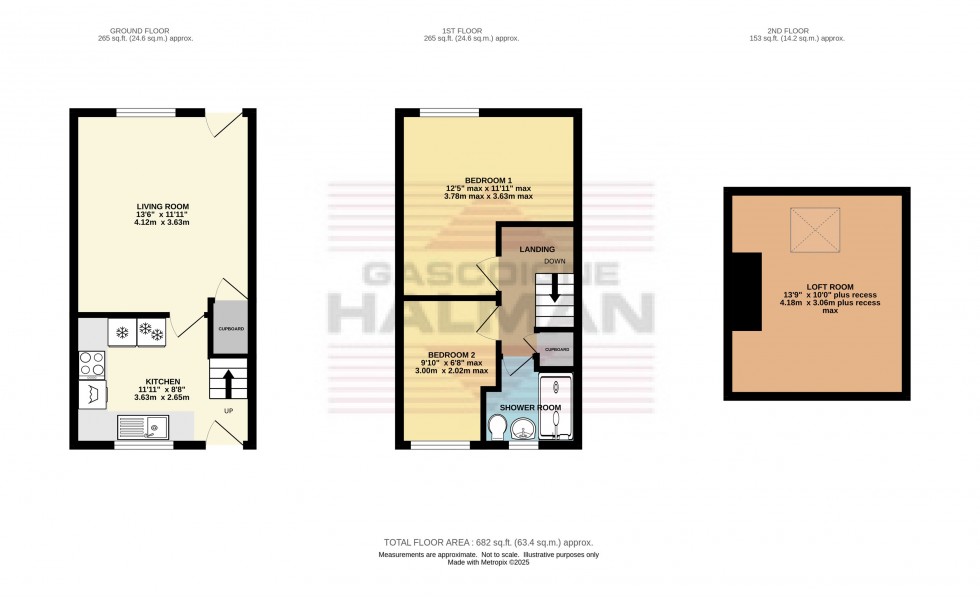 Floorplan for Lower Square, Tintwistle, Glossop