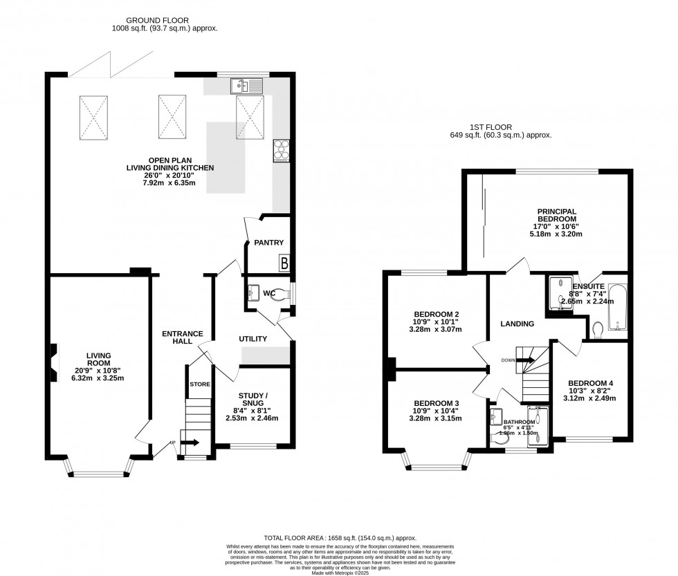 Floorplan for Ashdene Road, Wilmslow