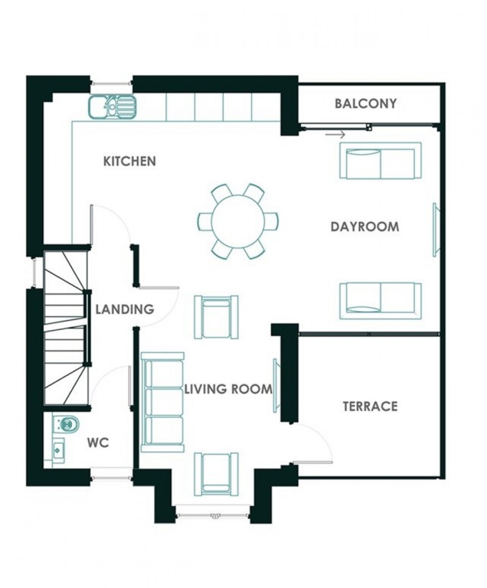 Floorplan for Highfield Gardens, Sale