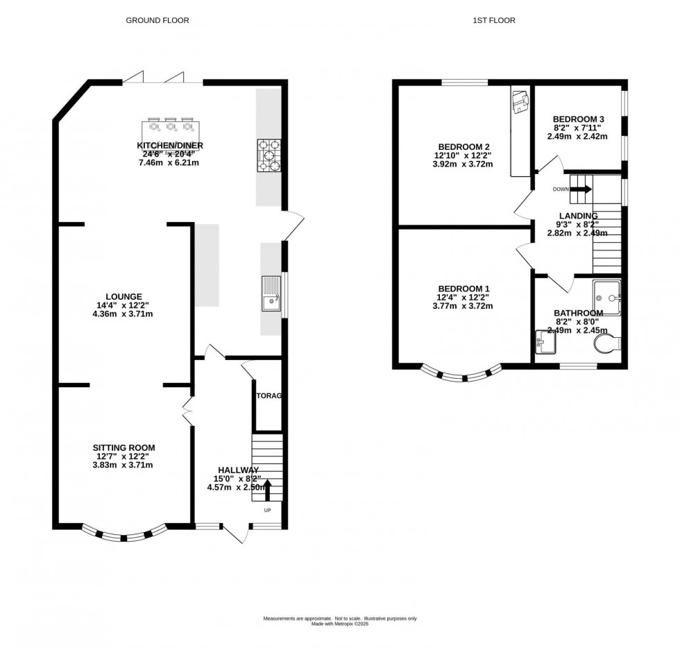 Floorplan for Park Road, Gatley, Cheadle