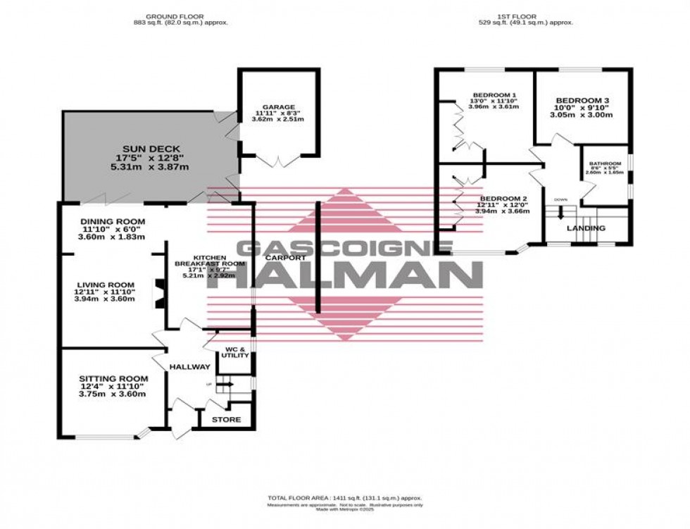 Floorplan for Grove Lane, Cheadle Hulme