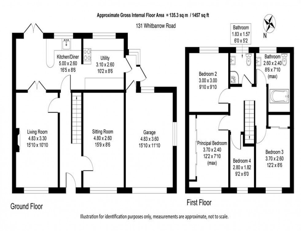 Floorplan for Whitbarrow Road, Lymm