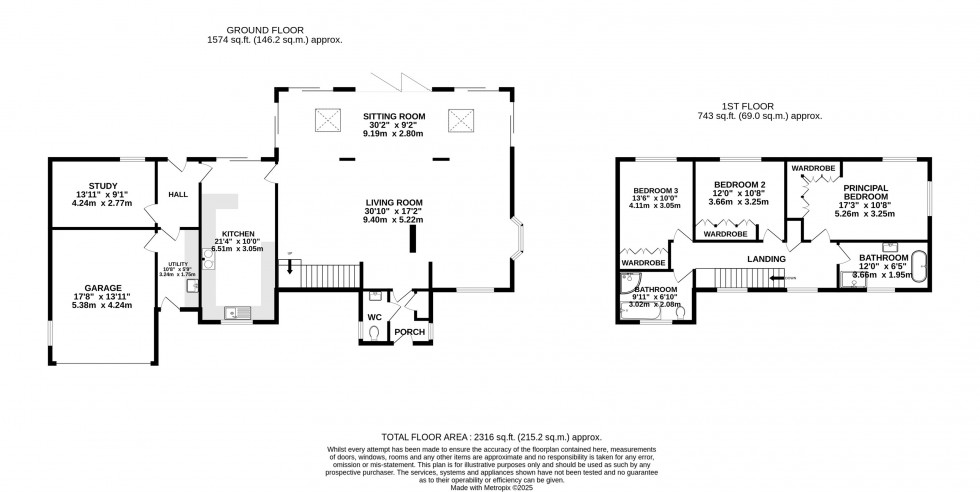 Floorplan for Burleyhurst Lane, Wilmslow