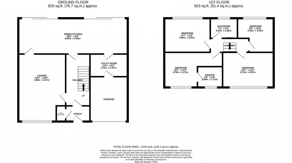 Floorplan for Newstead Close, Poynton