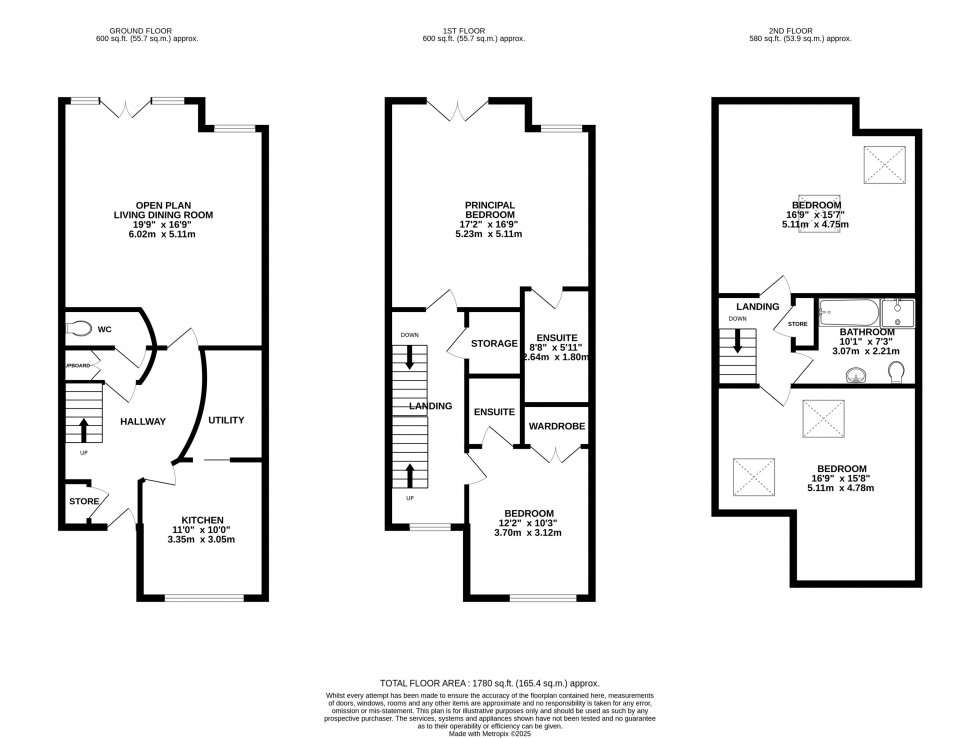 Floorplan for Wellfield Place, Wilmslow