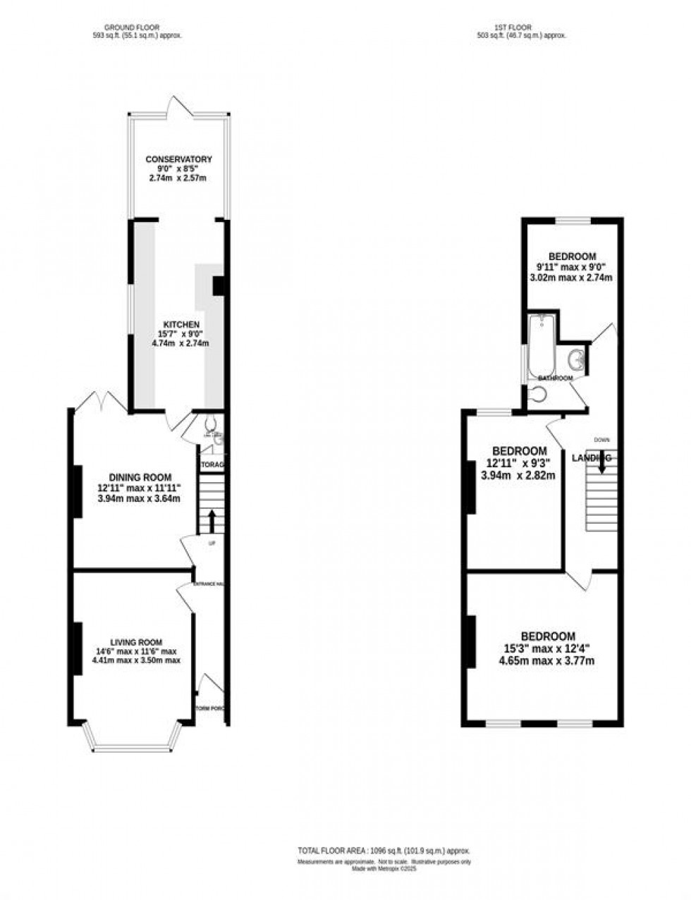 Floorplan for Linden Avenue, Altrincham