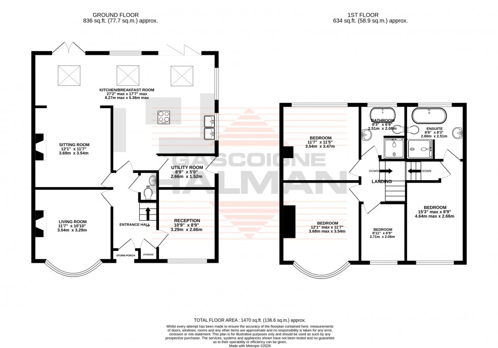 Floorplan for Firs Road, Sale