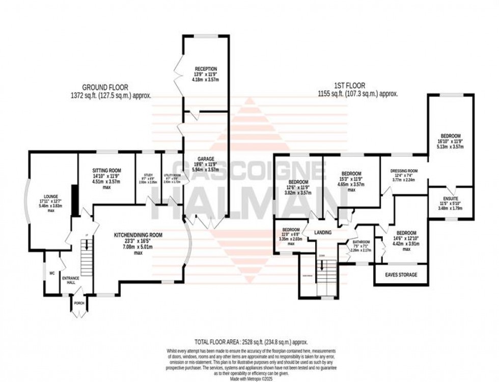 Floorplan for Harboro Road, Sale