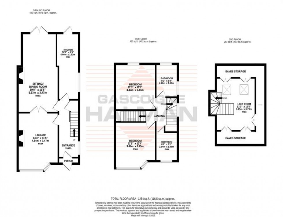 Floorplan for Ollerton Avenue, Sale