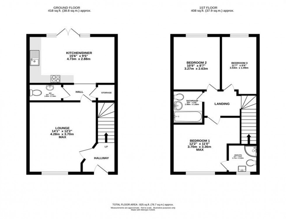 Floorplan for Waterhouses Street, Audenshaw