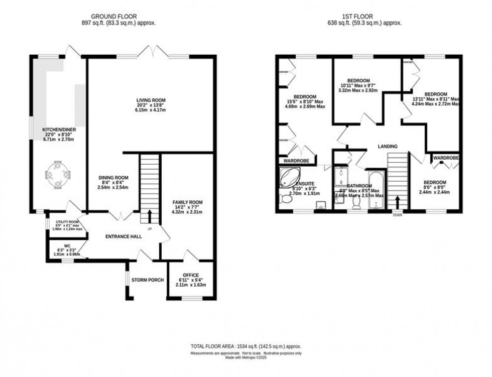 Floorplan for Brook Avenue, Timperley, Altrincham