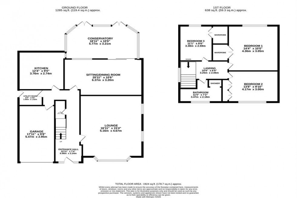 Floorplan for Vernon Road, Poynton