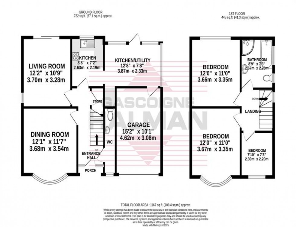 Floorplan for Frances Avenue, Gatley, Stockport