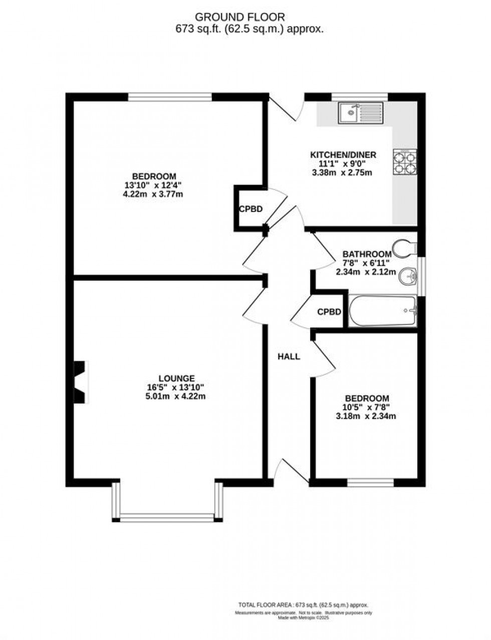 Floorplan for Woodbrook, Whaley Bridge, High Peak