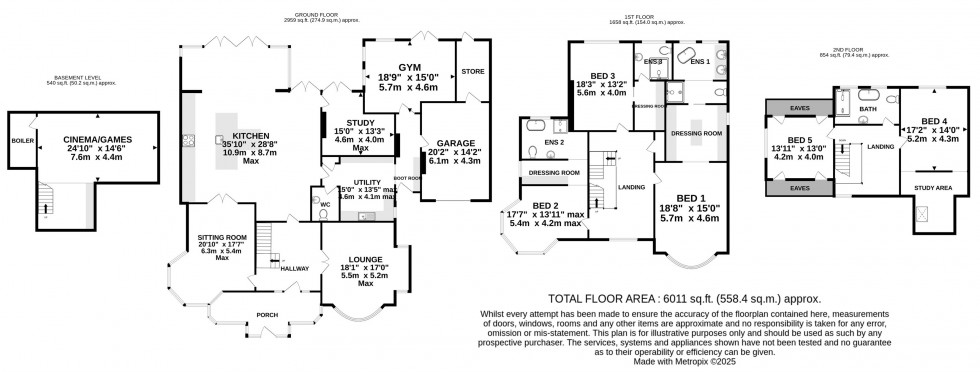 Floorplan for Alan Drive, Hale