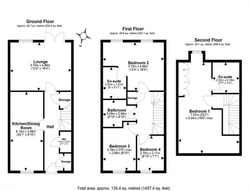Floorplan for Trinity Gardens, Frodsham