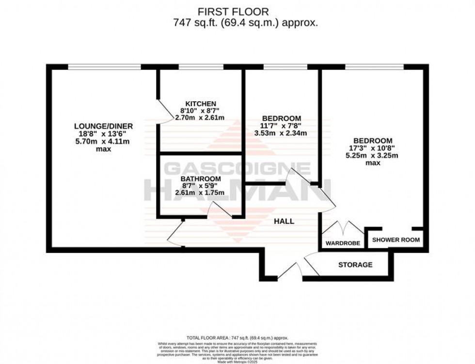 Floorplan for Woodbourne Road, Sale