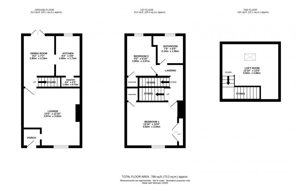 Floorplan for Church Street Cottages, Church Street, Marple, Stockport
