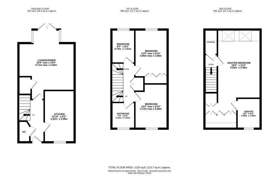 Floorplan for Honeygold Vale, Appleton, Warrington