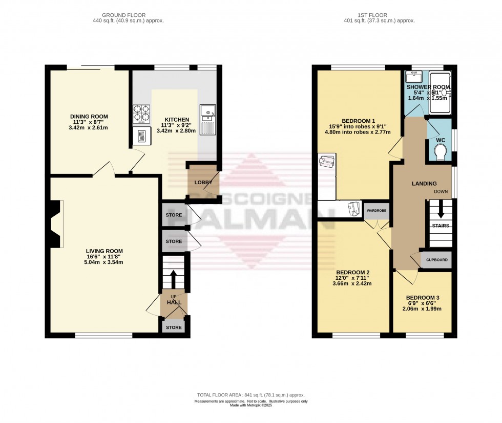 Floorplan for Shawfield Road, Hadfield, Glossop