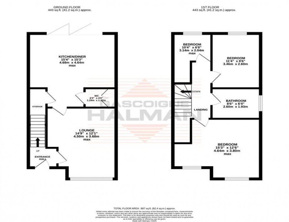 Floorplan for Ferndown Road, Manchester