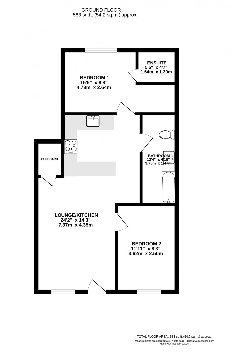 Floorplan for Buxton Lane, Marple, Stockport