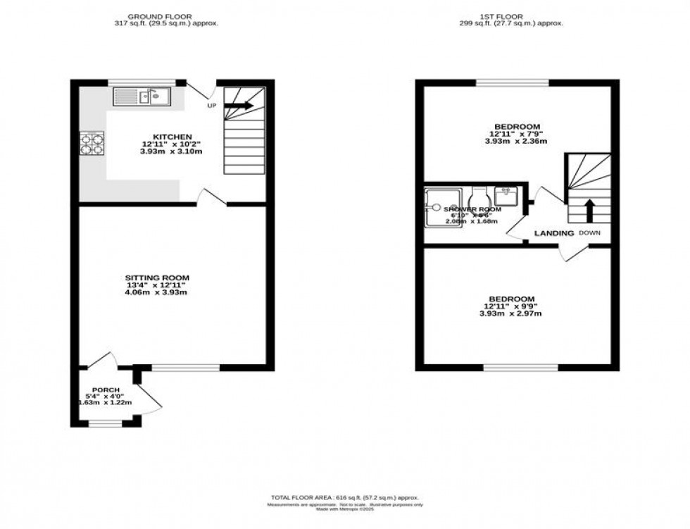 Floorplan for 5a New Road, Buxworth, High Peak