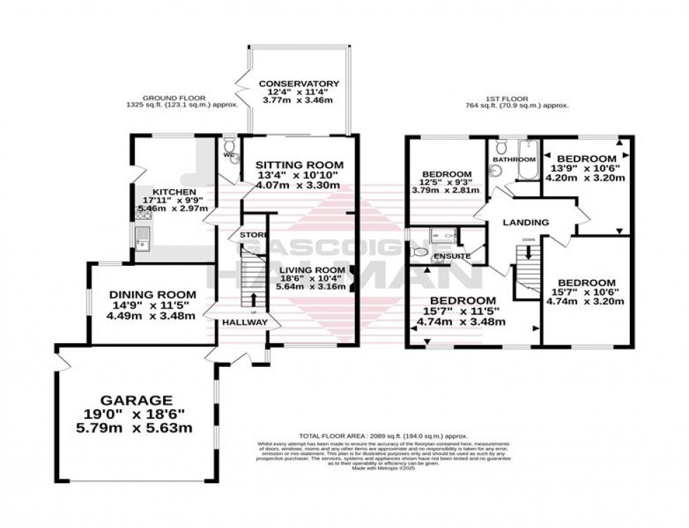 Floorplan for Rimsdale Close, Gatley, Cheadle
