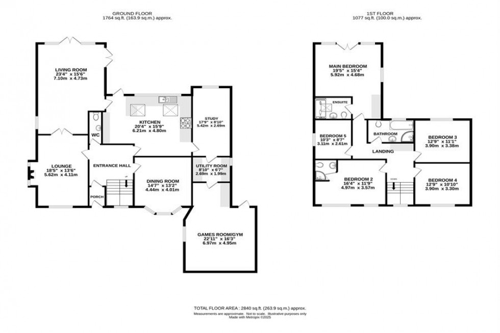 Floorplan for Meadow Drive, Prestbury, Macclesfield