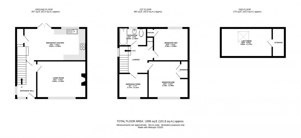 Floorplan for Shaw Drive, Knutsford