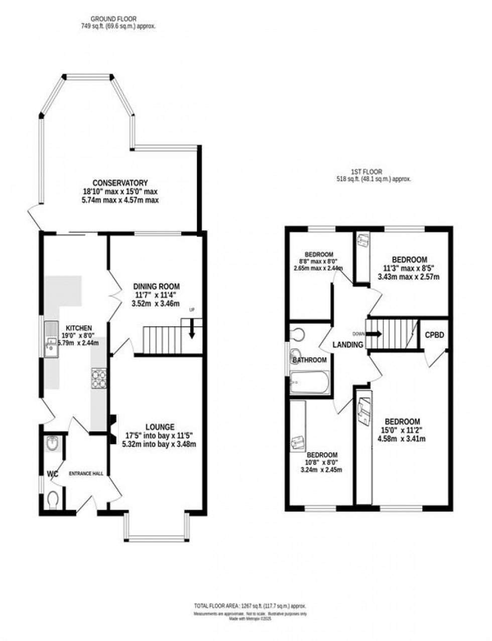 Floorplan for Manchester Road, Chapel-En-Le-Frith, High Peak
