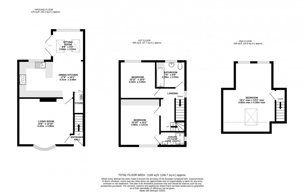 Floorplan for Hawthorn Street, Wilmslow