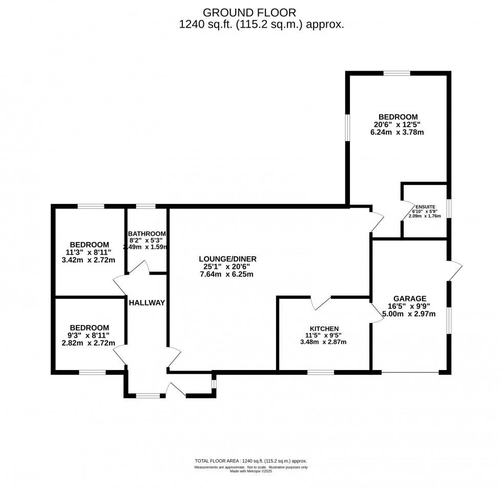 Floorplan for Cote Green Road, Marple Bridge, Stockport